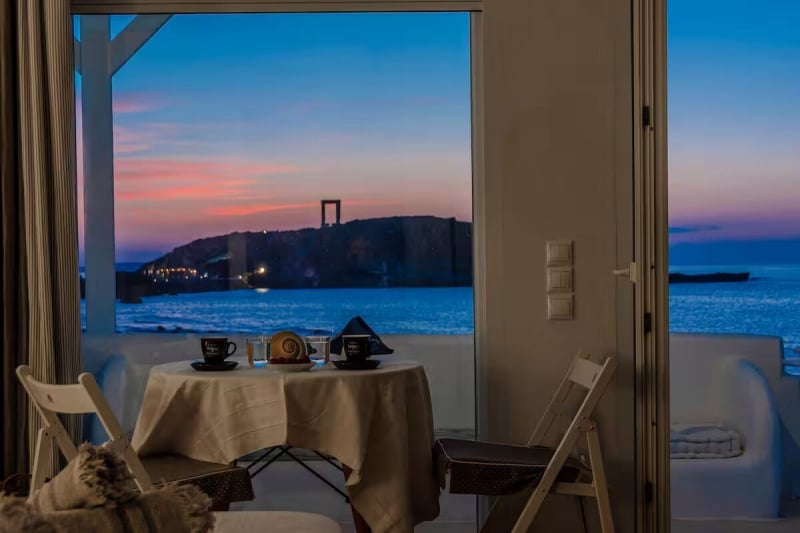 seafront Airbnb stays in Naxos