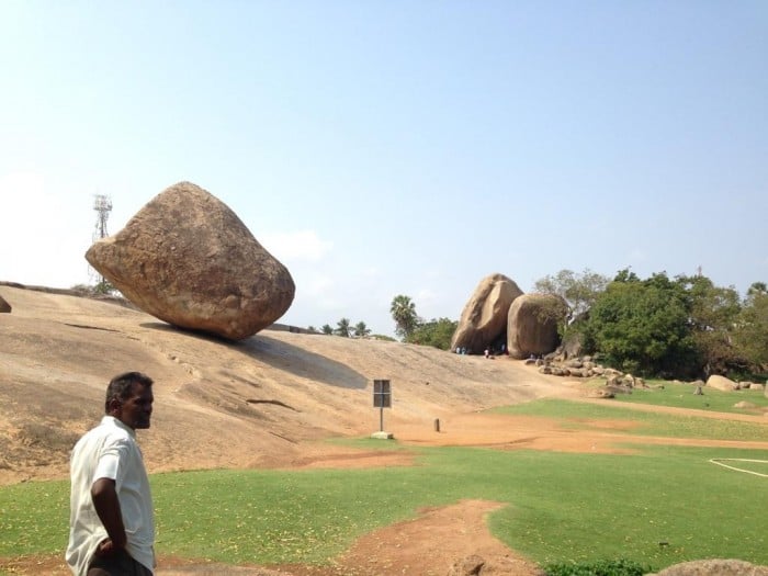 naturally formed rocks at Mahabalipuram