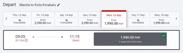 flights from the philippines