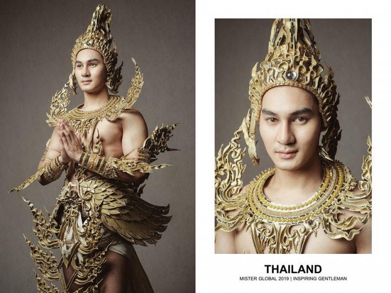 mister global national costume: thailand