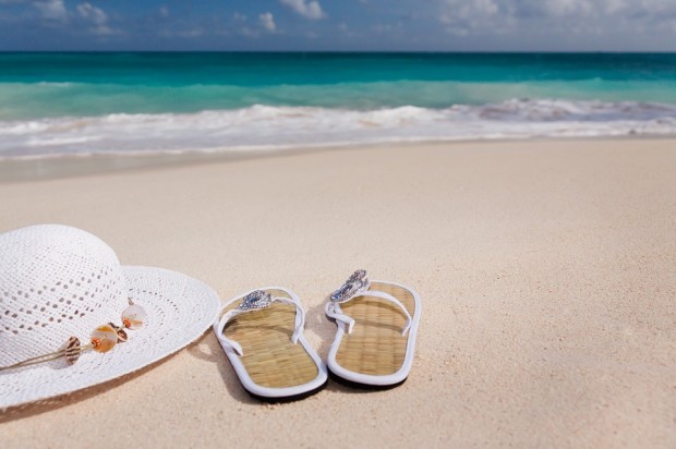 beach slippers