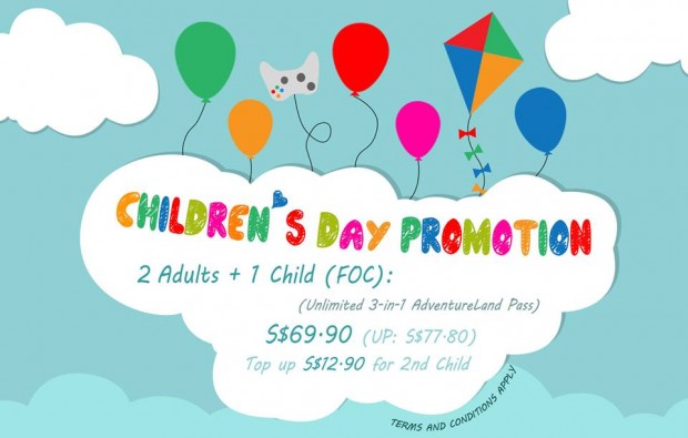Children's Day Promotion in Sentosa 4D AdventureLand this October