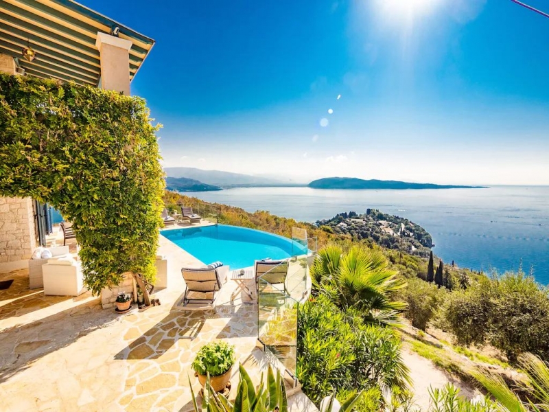 Views from family villa in Corfu, Greece