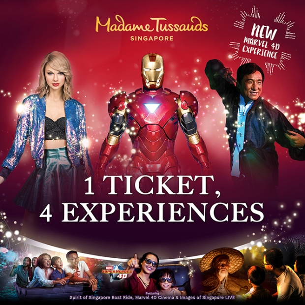 20% off Full Experience Admission Tickets to Madame Tussauds Singapore with Maybank
