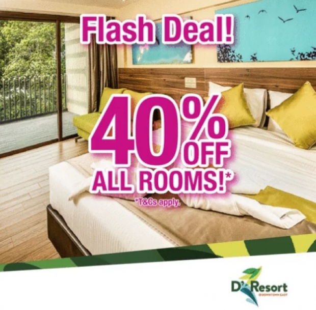 FLASH DEAL | Enjoy 40% Off All Room Rates in D'Resort@Downtown East