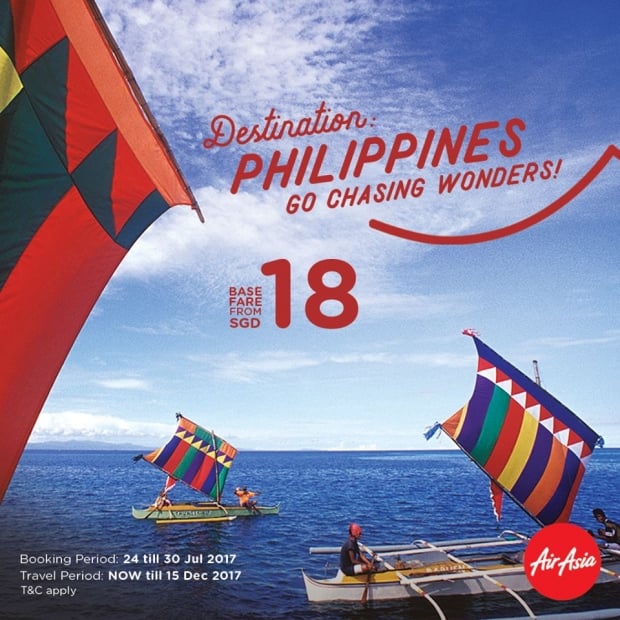 Fly to the Philippines with AirAsia from SGD18