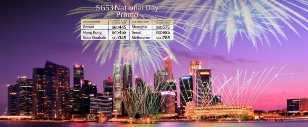 SG53 National Day Promo in Royal Brunei Airlines from SGD345