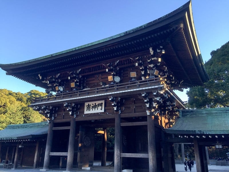 meiji shrine temple in japan