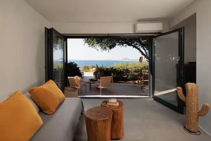 aesthetic waterfront Airbnb stays in Naxos