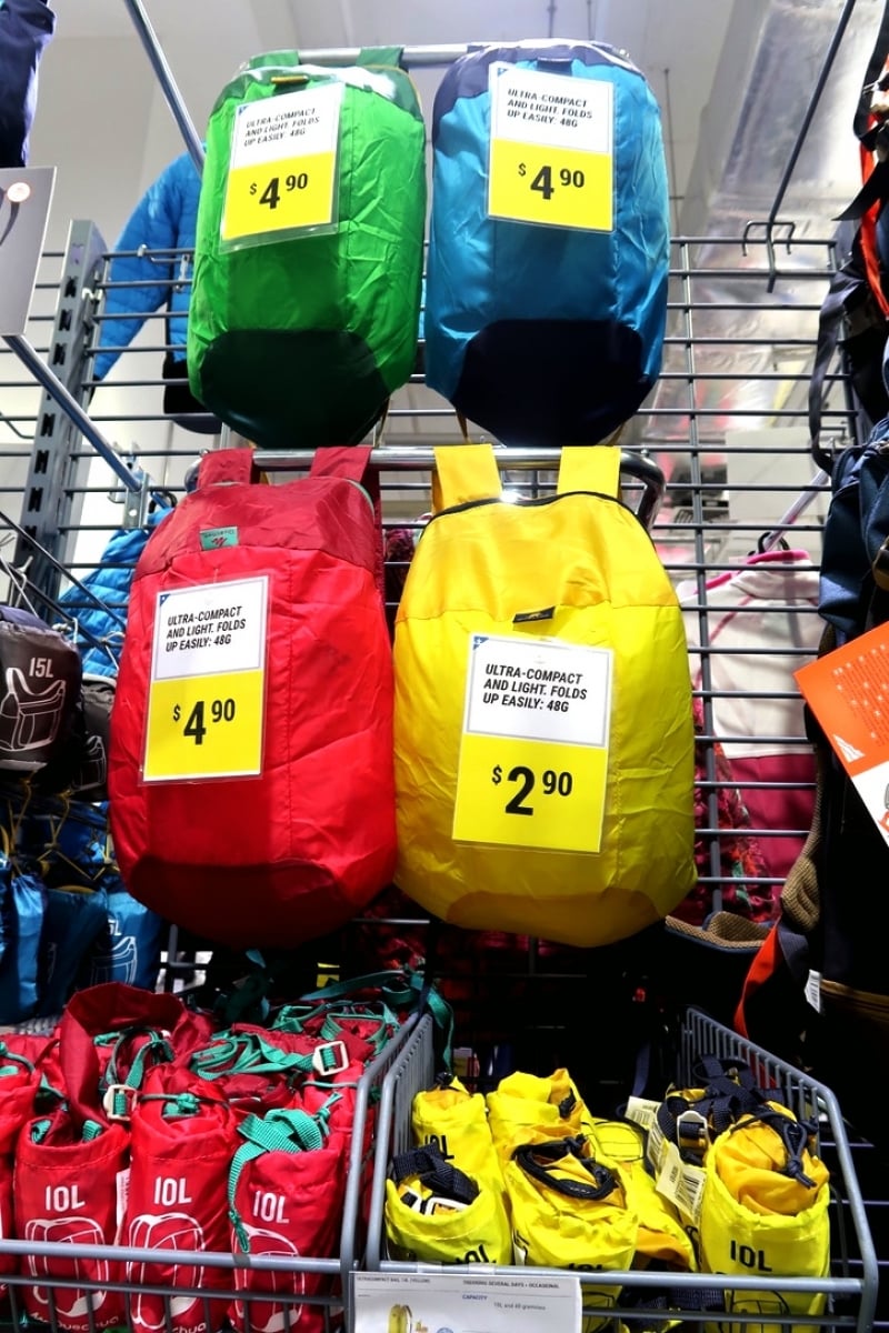 Decathlon store clearance bag