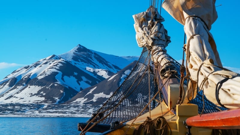 a boat ride in svalbard