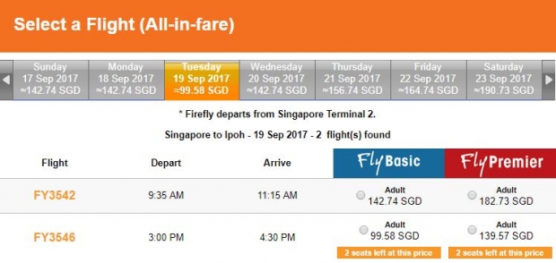 Fly to Ipoh from SGD99 with Firefly Airlines 1
