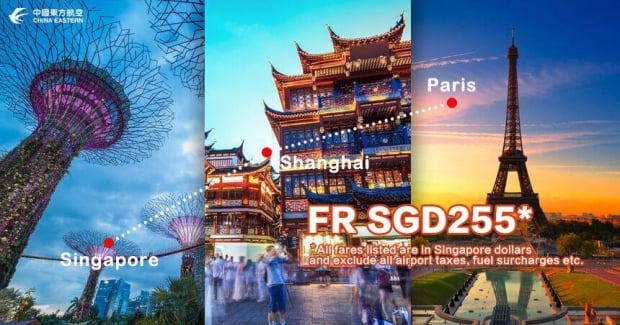 Explore Europe with China Eastern Airlines from SGD225