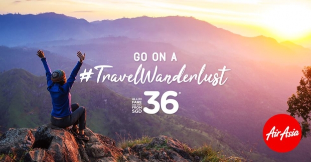 Go On a Travel Wanderlust with AirAsia Flights from SGD36