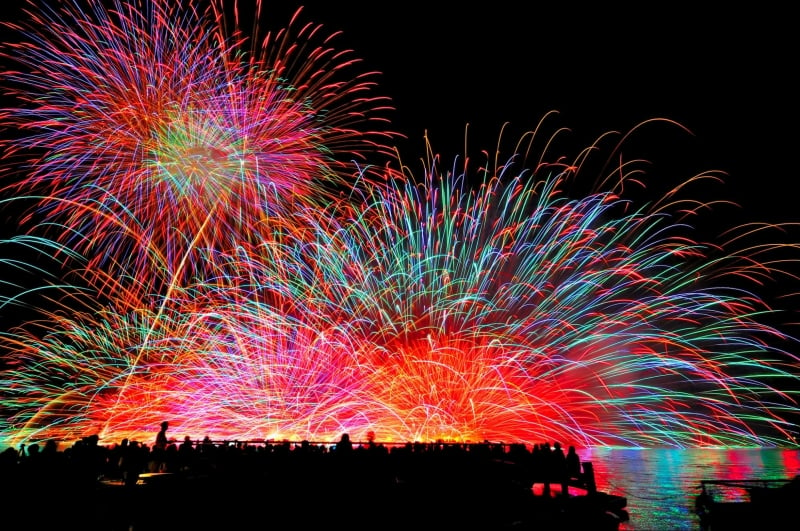 lake suwa fireworks festival