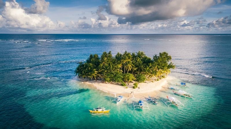 Siargao Island in the Philippines