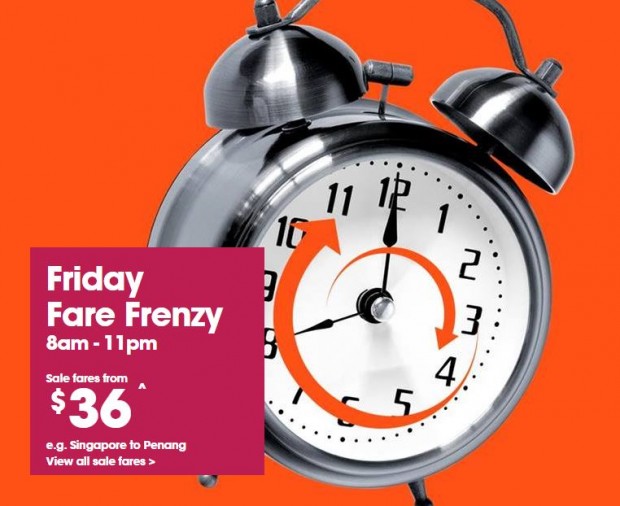 It's Friday Fare Frenzy from SGD36 with Jetstar
