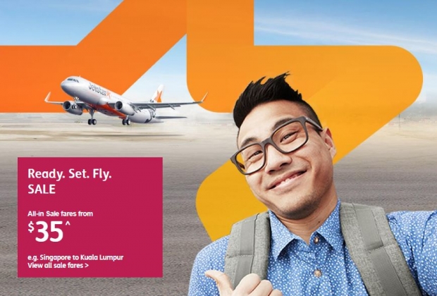 Ready. Set. Fly. SALE in Jetstar from SGD35