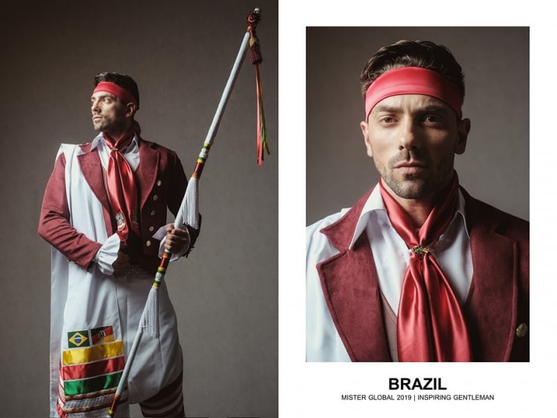 mister global national costumes: brazil