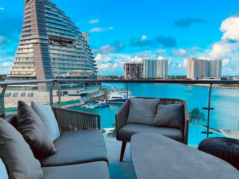 stylish modern apartment balcony