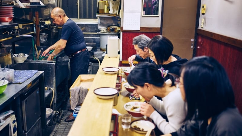 a ramen store in tokyo