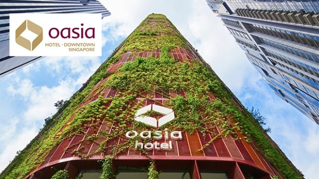 Up to 25% Saving in Oasia Hotel Downtown, Singapore Exclusive for NTUC Cardmembers