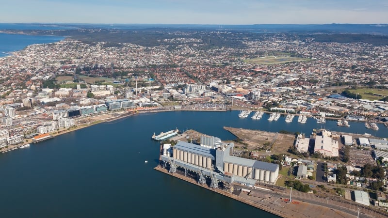 newcastle aerial view