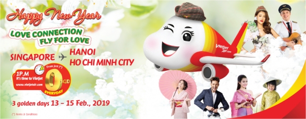 Enjoy Flying to Vietnam with VietJet Air from SGD $0