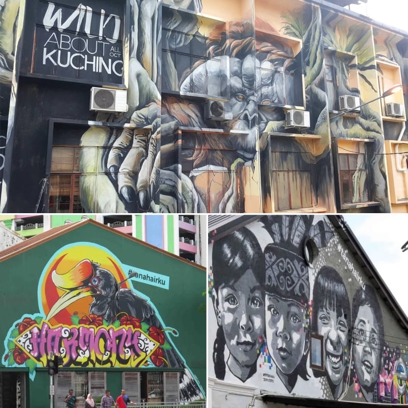 tanah airku street art project murals