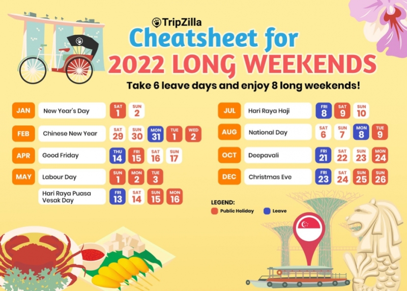singapore long weekends 2022