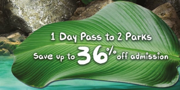 Land of Giants 1 Day Pass Up to 36% Savings off 2-Park Combo for Singapore Zoo and River Safari