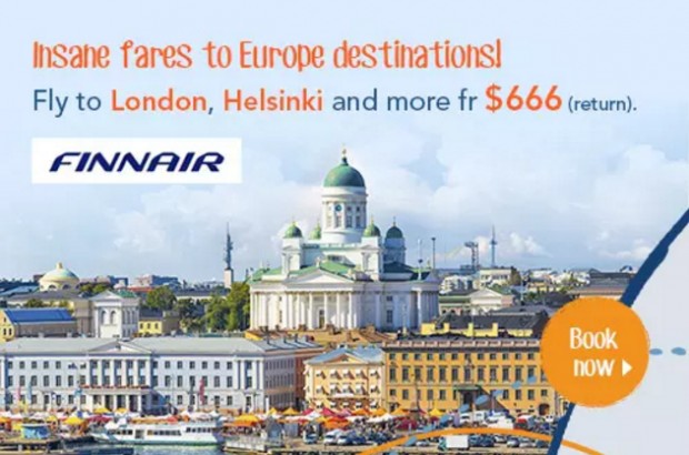 Finnair - Promotional Flights and Airfares from SGD666 with Zuji