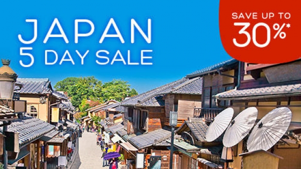 5 Day Sale for your Japan Stay via Hotels.com at 30% Off