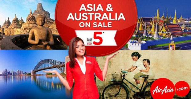 Travel Great with AirAsia with Fares from SGD5