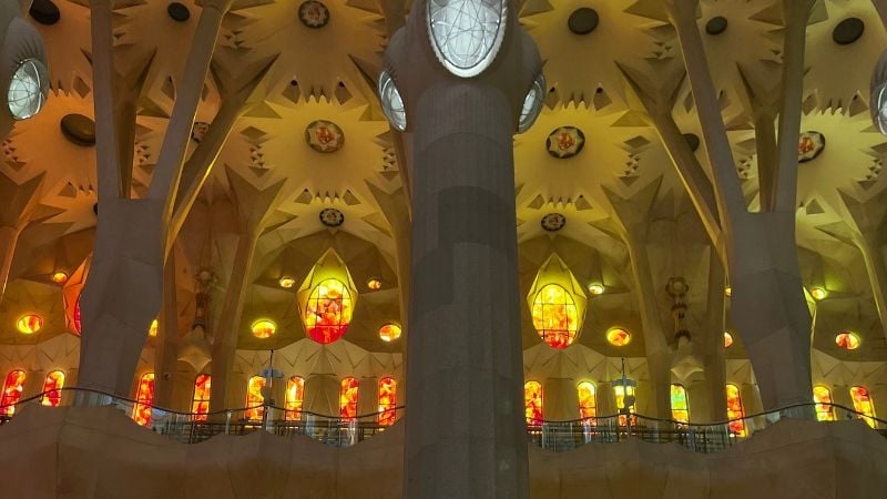 sunlight in church