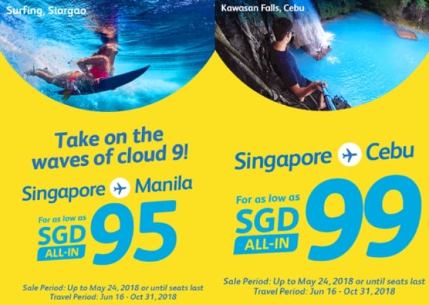 Fly to Philippines with Cebu Pacific from SGD95