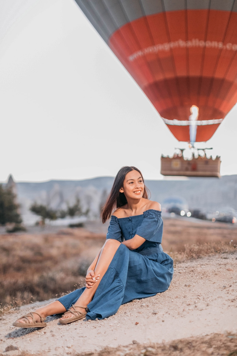 hot air balloon ride in Cappadocia