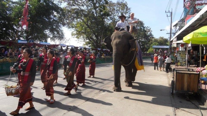 Lễ diễu hành voi ở Surin
