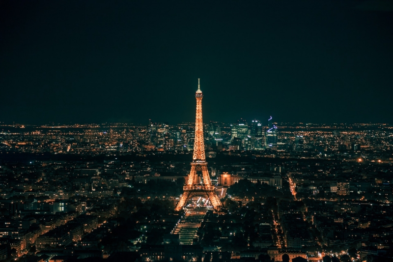Eiffel Tower night Paris bucket list