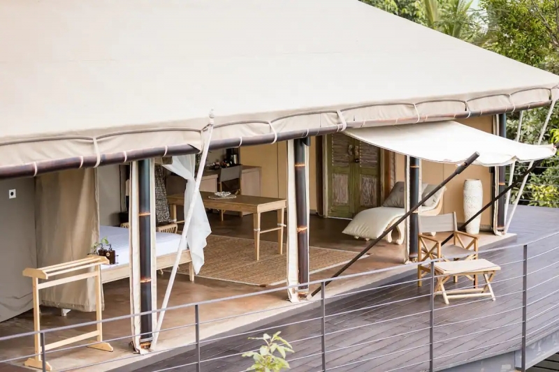 tented villa airbnbs thailand
