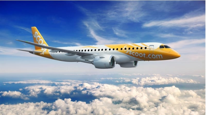 scoot embraer singapore 