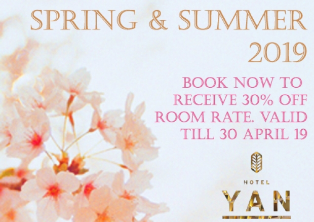 Spring & Summer Offer at Hotel Yan