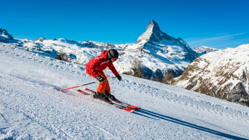 skiing in zermatt