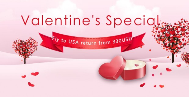 Valentine's Celebrations Calls for Flights to USA with China Southern Airlines