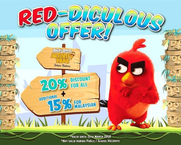 Back to School Offer in Angry Birds Activity Park with up to 20% Discount
