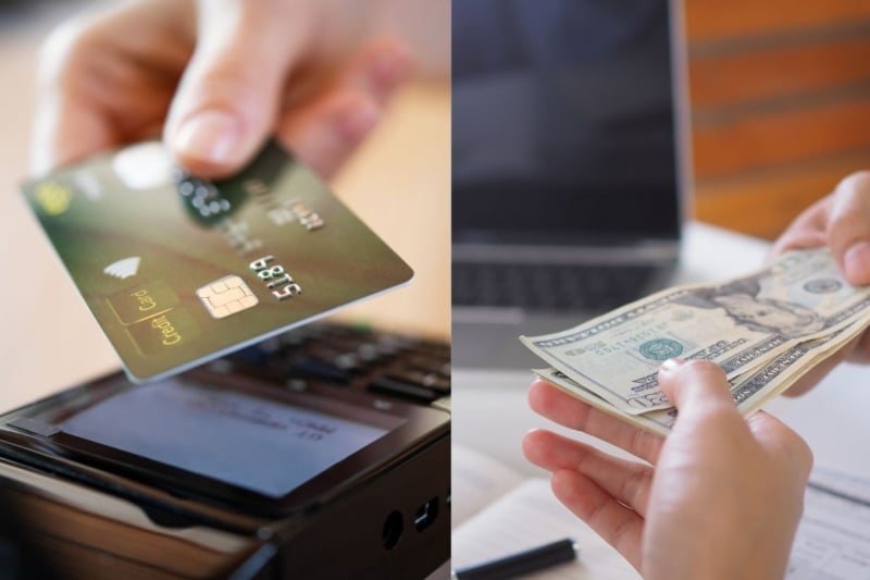 cash or card payment