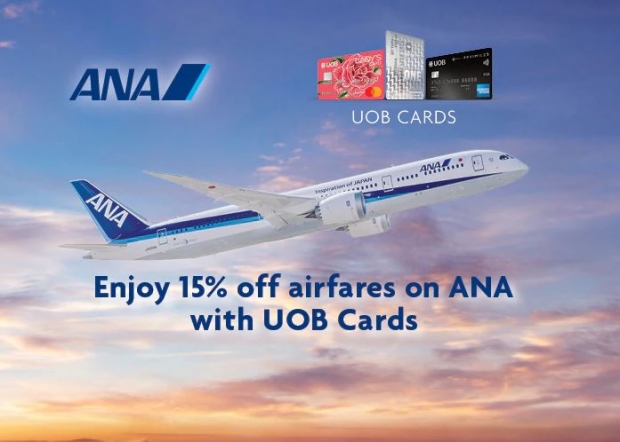 Get 15% Off Flights in All Nippon Airways with UOB Cards