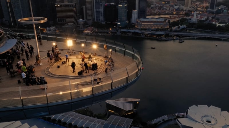 onerepublic runaway marina bay sands music video filmed in singapore