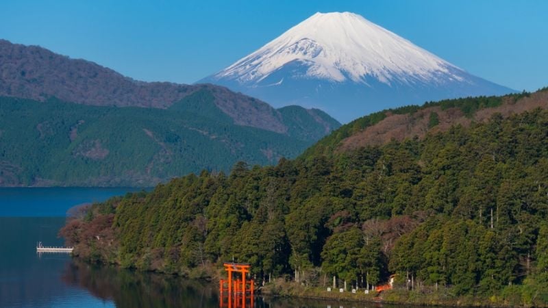 Hakone view of Mt Fuji