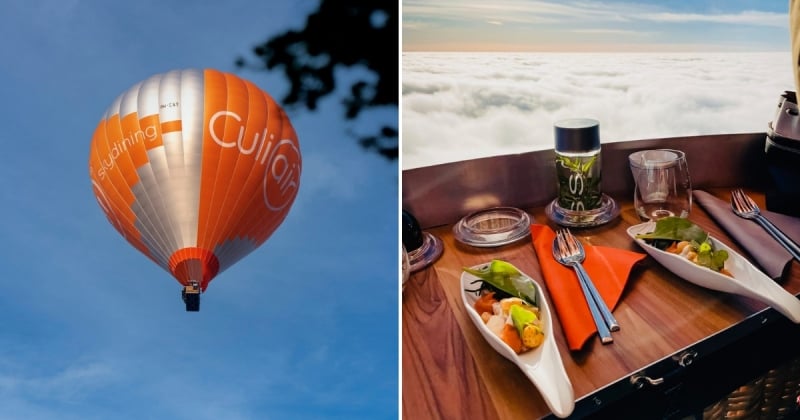 culiair hot air balloon ride and meals